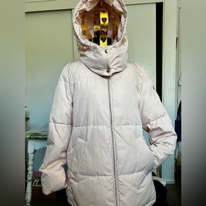 Calvin Klein Dust Rose Puffer Coat M